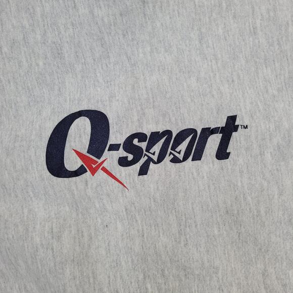 Vintage 90s Q-Sport Cropped Sweatshirt Large 22x24 USA - Picture 12 of 14